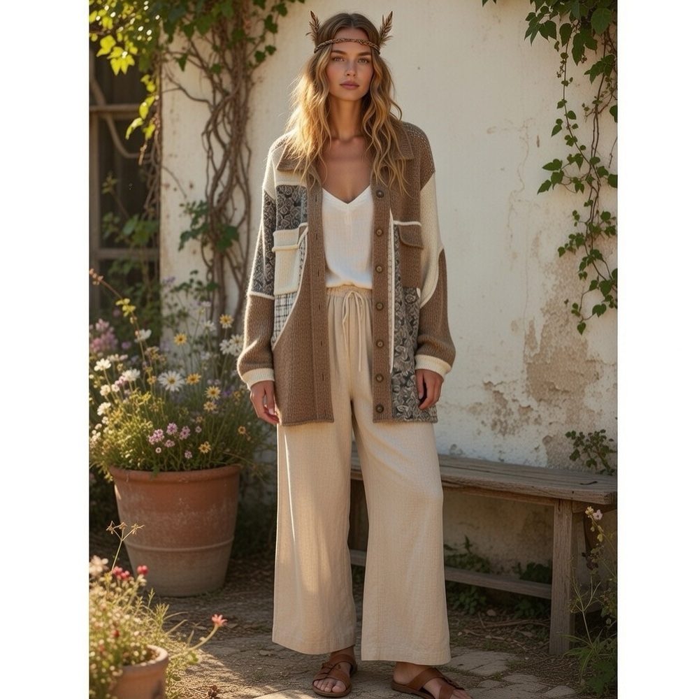 POL OVERSIZED MIXED MEDIA BUTTON UP LONG TOP/SHACKET